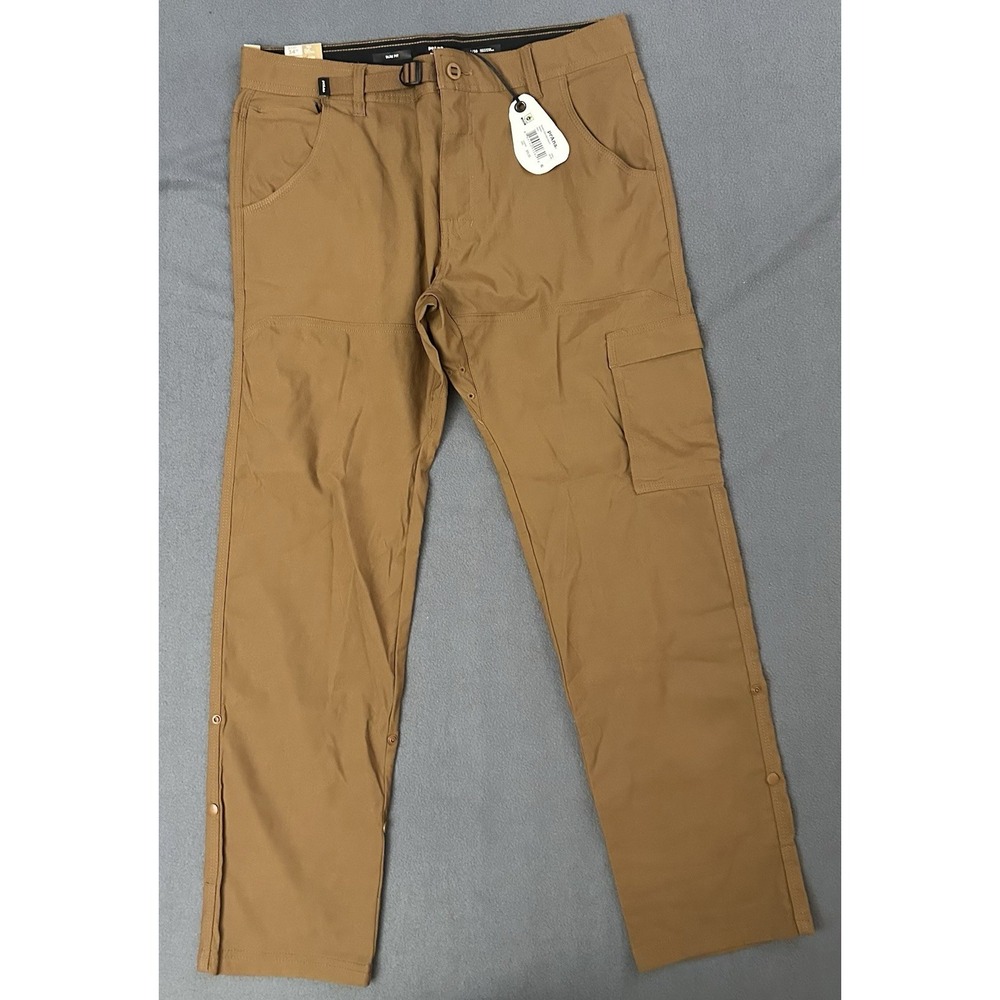 Prana Men's Zion Slim Pants II Size 34x30 Sepia Orange